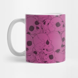 Pink skull pattern Mug